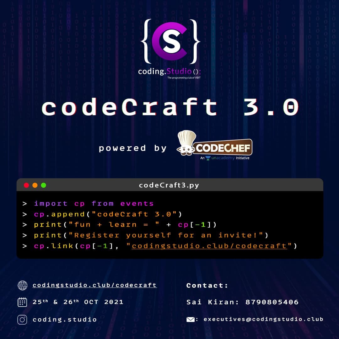 codeCraft 3.0 by coding.Studio(); VBIT